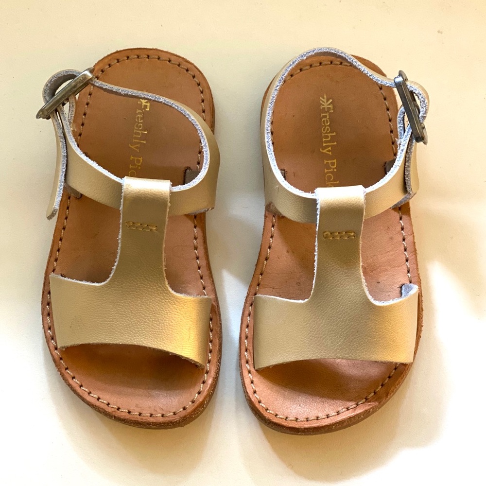Freshly Picked Malibu Sandal Platinum size 4